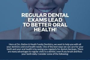 Regular Dental Exams Lead to Better Oral Health! [infographic]